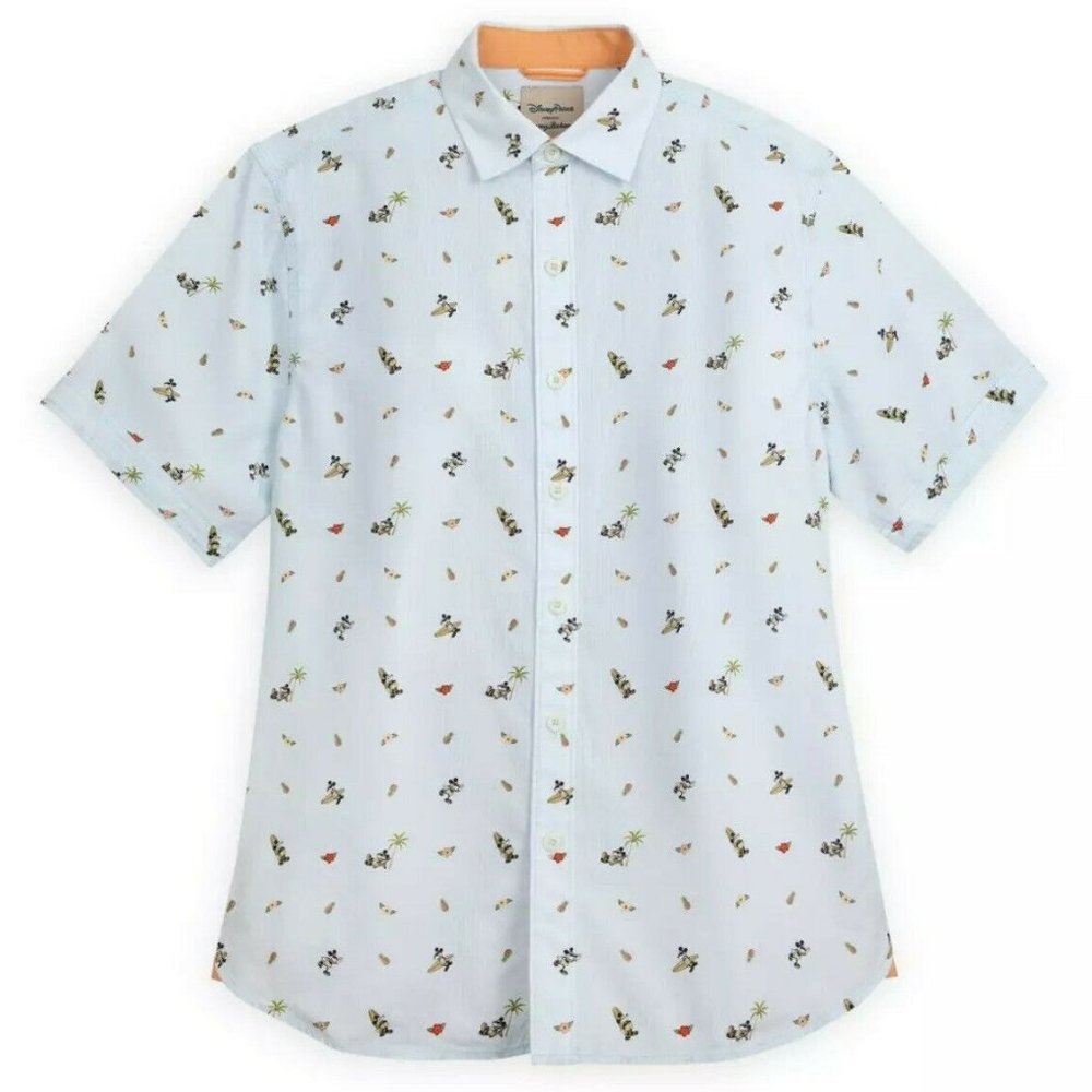 Disney Parks Men's Tommy Bahama Mickey Tropical Vacation Shirt - Medium - NEW